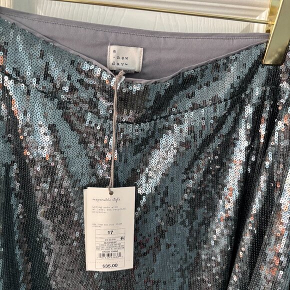 NWT A New Day Blue Sequin Suit - Picture 5 of 8
